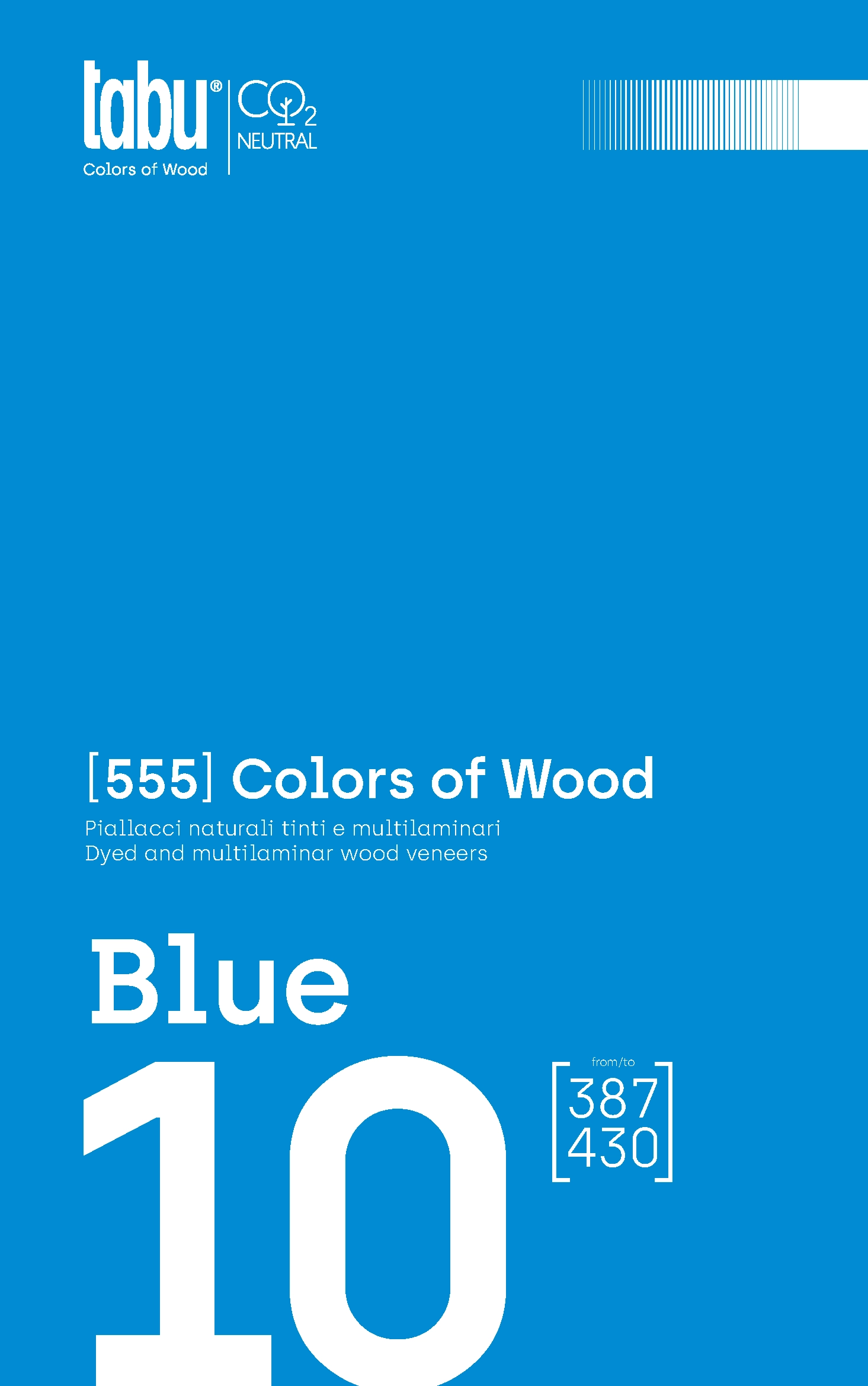 10 Blue - TABU Natural Dyed Veneers | VidaSpace